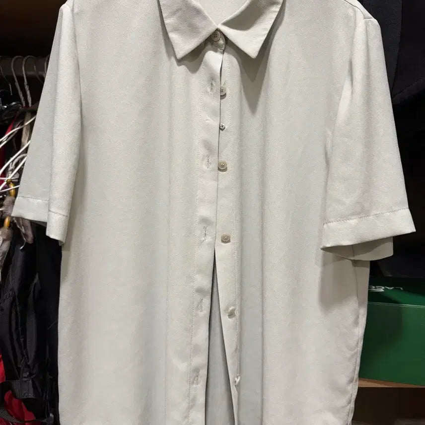 [BUNJANG] She's Miss Basic Short-Sleeve Collar Blouse Mint / 쉬즈미스 베이직 반팔 카라 블라우스 민트