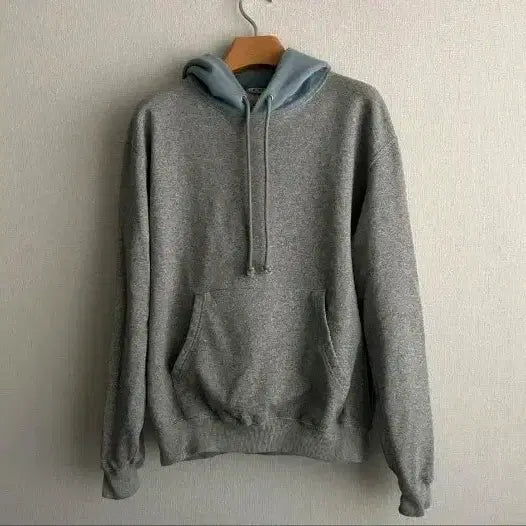 [BUNJANG] Auralee 26ss P/O Sweat Hoodie Grey/Dusty Blue / [4] (새상품) 오라리 26ss P/O 스웻 후드 그레이/더스티 블루