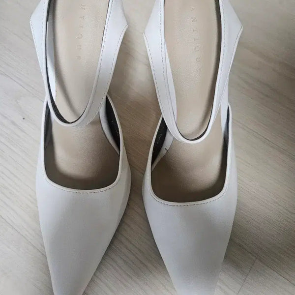 [BUNJANG] White Heels / 새상품. 화이트 힐