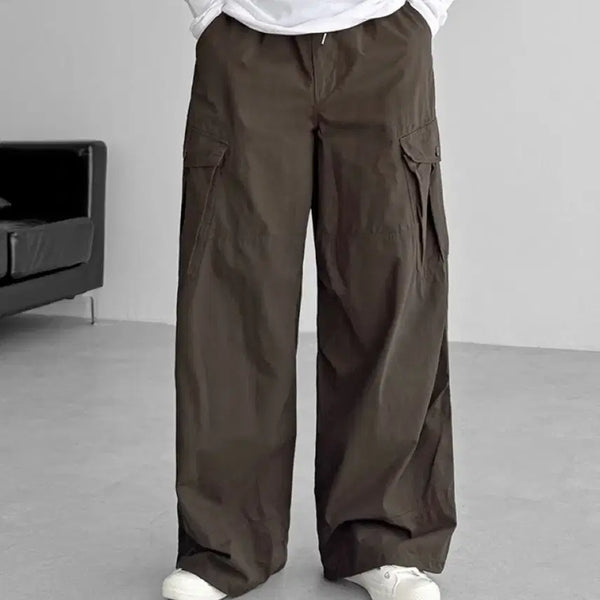 [BUNJANG] 26ss Wide Cargo Pants Brown/Black XL / 26ss 와이드 카고 팬츠 브라운/블랙 XL(32-34)사이즈 일괄 판매