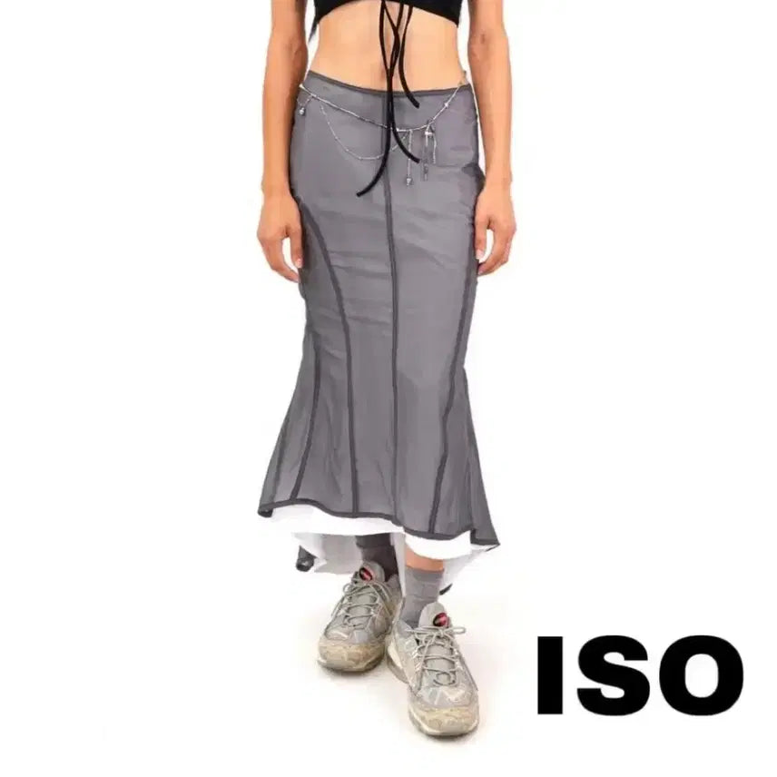 [BUNJANG] HYEIN SEO Fishtail Mermaid Midi Skirt / HYEIN SEO 혜인서 피시테일 미디 스커트 머메이드 스커트