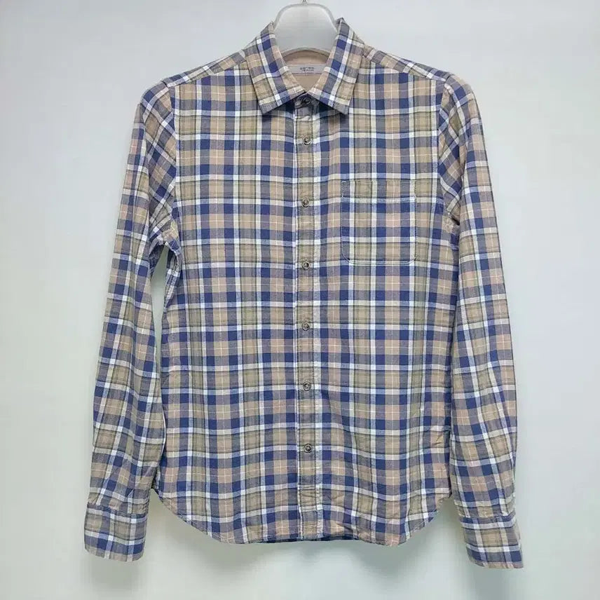 [BUNJANG] Series Linen Men's Check Shirt / 시리즈 린넨 남성 체크남방/95/구제24시/이이