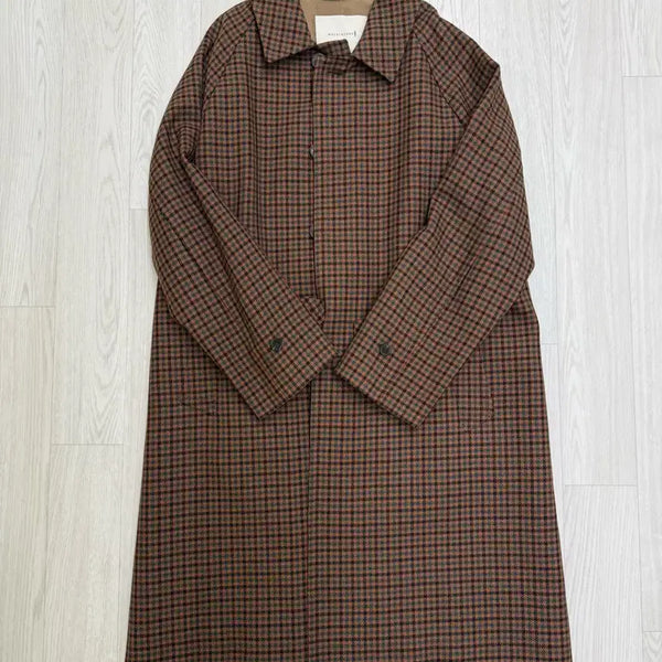 [BUNJANG] Mackintosh Houndstooth Check Wool Coat / [40] 맥킨토시 하운드투스 체크 울 코트