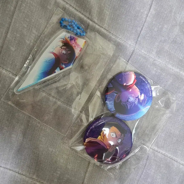 [BUNJANG] Detective Conan, The Crimson Love Letter, Pin Badge & Keychain Bundle Set / 일괄 명탐정코난 척안의 잔상 키링 핀뱃지 특전