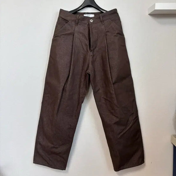 [BUNJANG] Musinsa Zero One-Tuck Denim Pants - Brown / [m] 무신사 제로 원턱 데님 팬츠 브라운