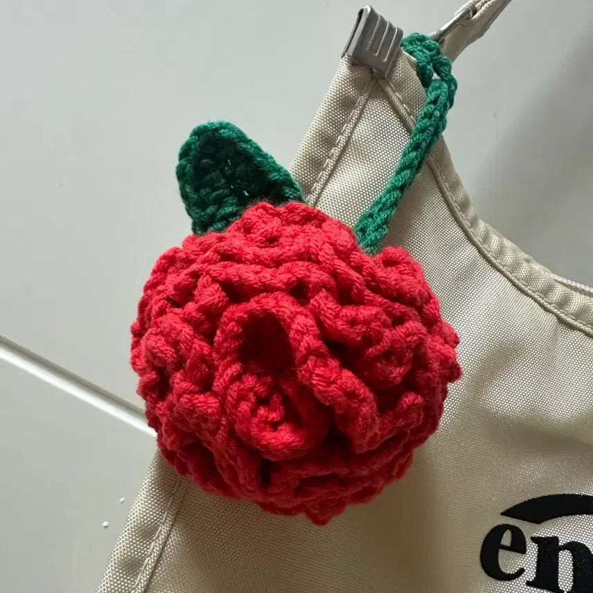 [BUNJANG] Handmade Carnation Bag Charm Keychain / 카네이션 백참