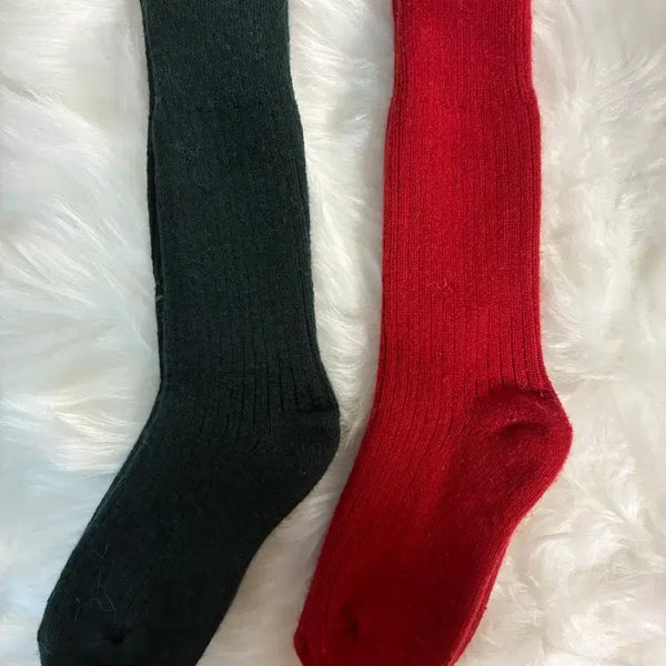 [BUNJANG] Grove Socks Set (Red, Green) / 그로브 양말(레드,그린)
