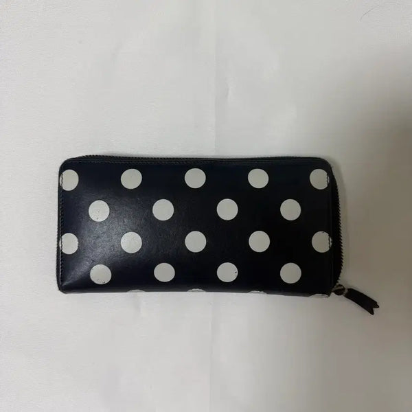 [BUNJANG] Comme des Garcons Polka Dot Long Wallet (Black) / 꼼데가르송 폴카도트 장지갑(블랙)