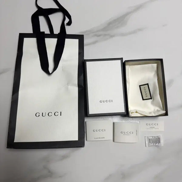 [BUNJANG] Gucci Shopping Bag and Wallet Box Set / 구찌 쇼핑백 + 반지갑 박스 풀세트