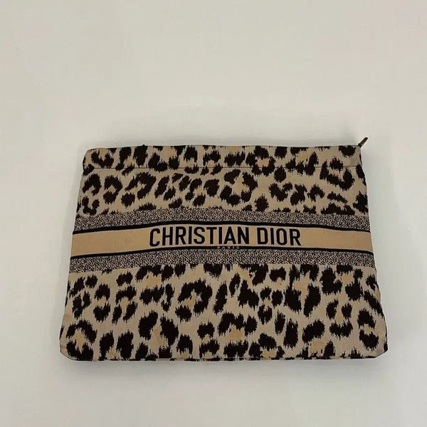 [BUNJANG] Christian Dior Leopard Pouch Bag / 크리스찬 디올 레오파드 파우치 백