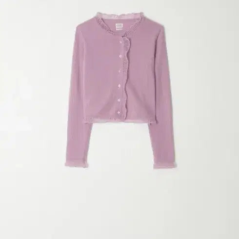 [BUNJANG] Atelier Edition Cashmere Frill Cardigan & Bustier Set / 아뜰리에에디션,캐시미어 프릴 가디건,뷔스티에 셋트,차정원가디건