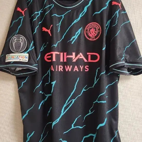[BUNJANG] Puma Manchester City 23/24 Foden Third Kit XL / 푸마 맨시티 2324 포든 써드 XL 챔스킷 정품
