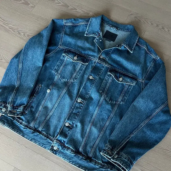 [BUNJANG] Zara x Steven Meisel Collaboration Denim Jacket / Zara 스티븐마이젤 콜라보 데님 자켓 L