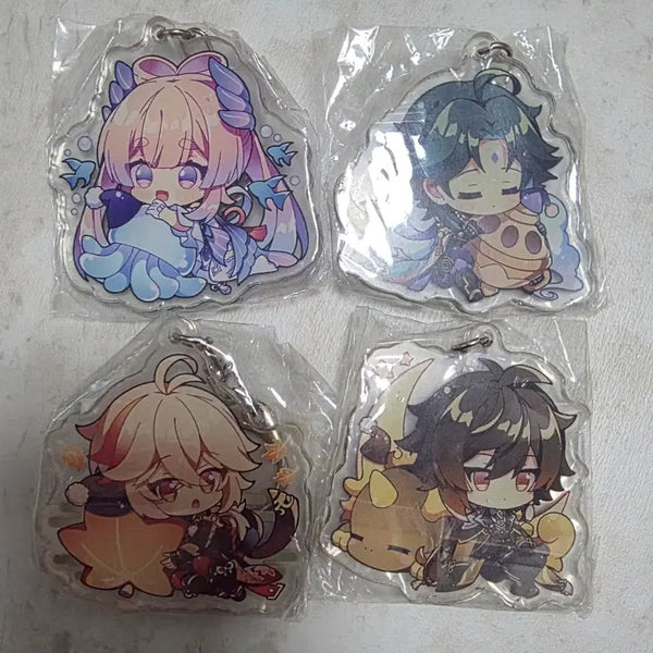 [BUNJANG] Genshin Impact Acrylic Keychains Bundle Set / 원신 아크릴 키링