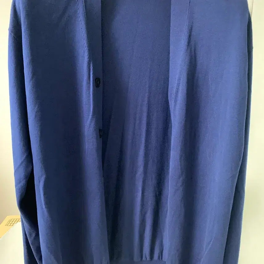[BUNJANG] Uniqlo x Jil Sander Silk Cotton V-Neck Blue Cardigan M / 유니클로x질샌더  실크코튼v넥 블루 가디건m판매