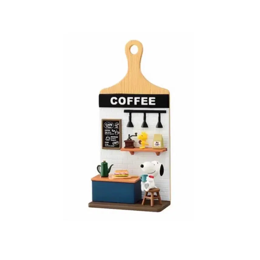 [BUNJANG] Re-Ment Snoopy Miniature Board #1 Cafe Coffee / 리멘트 식완 피너츠 스누피 미니어처 보드 1번 카페 커피
