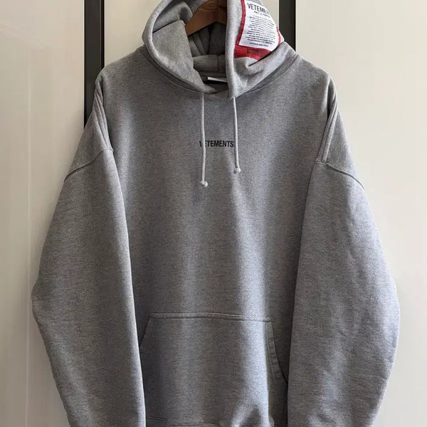 [BUNJANG] Vetements Oversized Logo Patch Hoodie / (M)105 베트멍 오버핏 로고패치 후드
