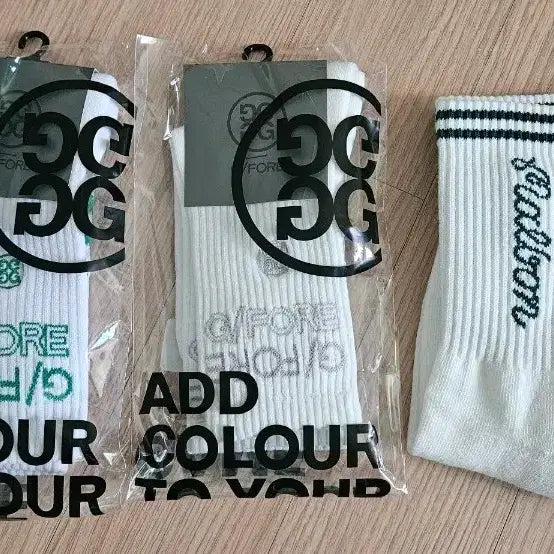 [BUNJANG] G/FORE Women's Golf Socks 2-Pack & Malbon Golf Sock 1-Pack / 지포어여성 골프 양말2개  말본 1개
