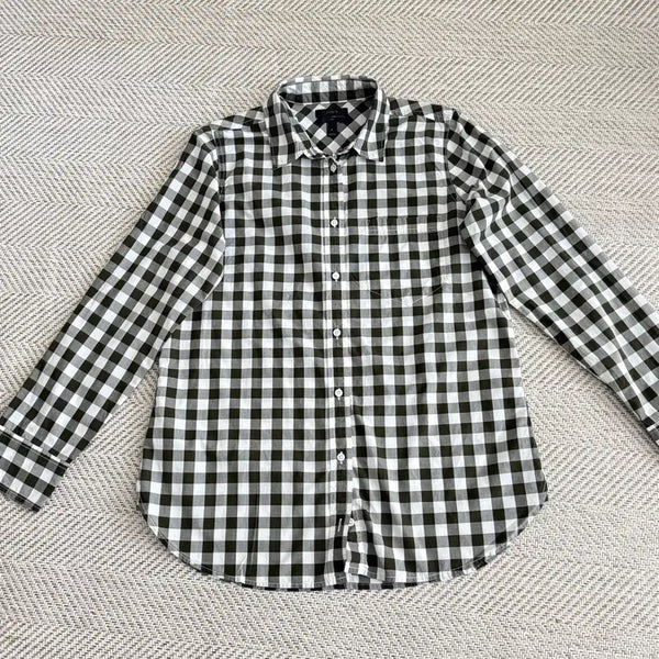 [BUNJANG] J.Crew Black/White Checkered Shirt / 제이크루 J.Crew 블랙/화이트 체크 셔츠