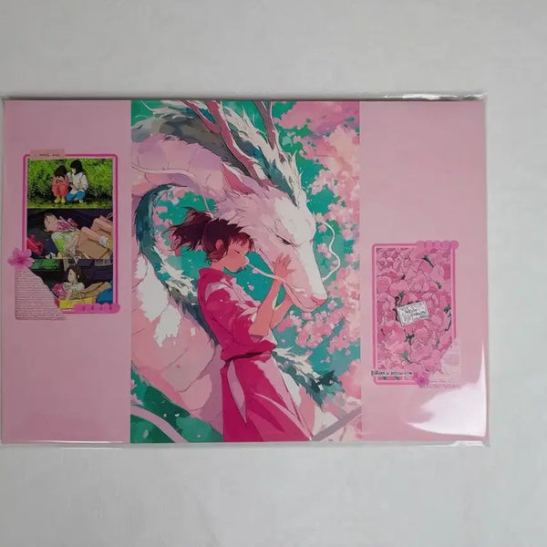 [BUNJANG] Ghibli Spirited Away Wrapping Paper (A4) / (캐릭터 애니) 포용 지브리 치히로 랩핑지 (A4)