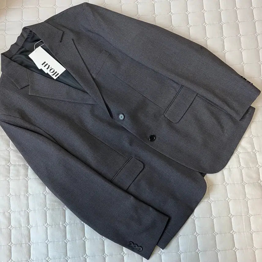 [BUNJANG] HyoJi Spring/Summer Regular Blazer Charcoal / 새상품, L) 효지 봄여름 레귤러 블레이저 차콜
