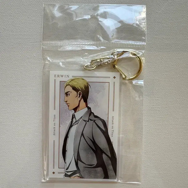 [BUNJANG] Attack on Titan Erwin Acrylic Keychain (Sealed) / 진격의거인 엘빈 아크릴 키링(미개봉