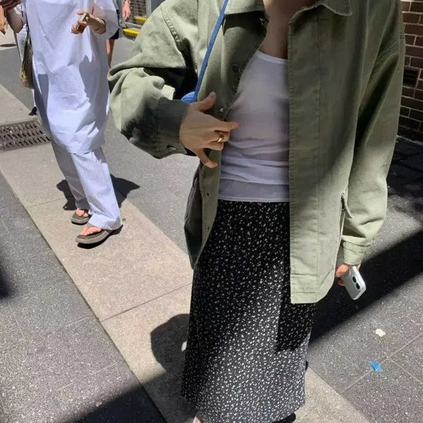 [BUNJANG] Self Service French Work Jacket Khaki / 셀프서비스 프렌치 워크 자켓