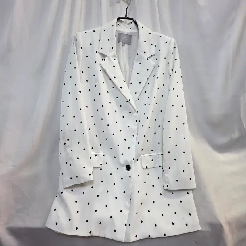 [BUNJANG] Women's Black Polka Dot Jacket / 블랙 물방울 패턴여성 자켓F