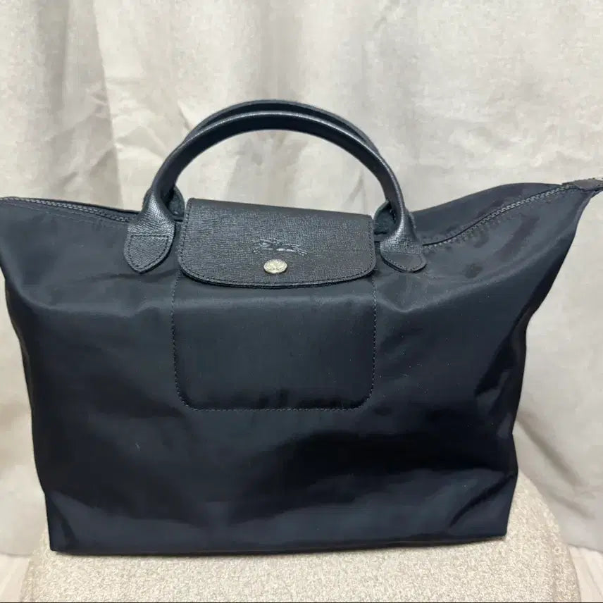 [BUNJANG] Longchamp Le Pliage Neo Medium Black Tote Bag / 롱샴 르플리아쥬 네오 미디움 블랙