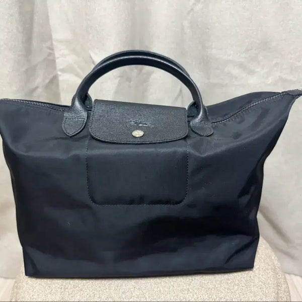 [BUNJANG] Longchamp Le Pliage Neo Medium Black Tote Bag / 롱샴 르플리아쥬 네오 미디움 블랙