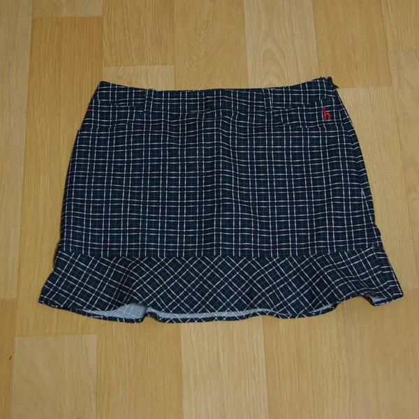 [BUNJANG] Hazzys Golf Skirt Navy Check Culotte Skirt (Size 27-28) / 헤지스골프 스커트 27-28