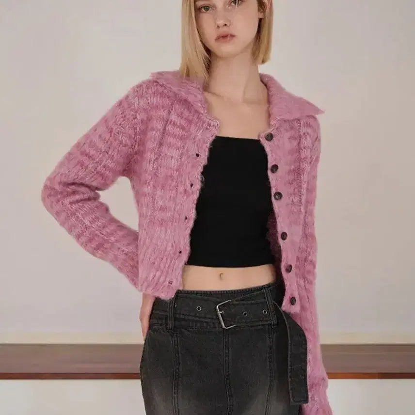 [BUNJANG] ETMONT Color Blend Brush Knit Cardigan / 에트몽 Color Blend Brush Knit Cardigan