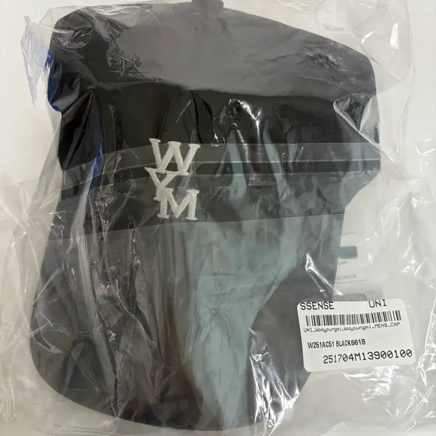 [BUNJANG] Wooyoungmi Black Logo Ball Cap / 우영미 볼캡 블랙 25SS 새상품