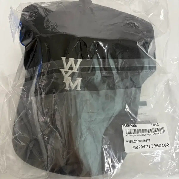 [BUNJANG] Wooyoungmi Black Logo Ball Cap / 우영미 볼캡 블랙 25SS 새상품