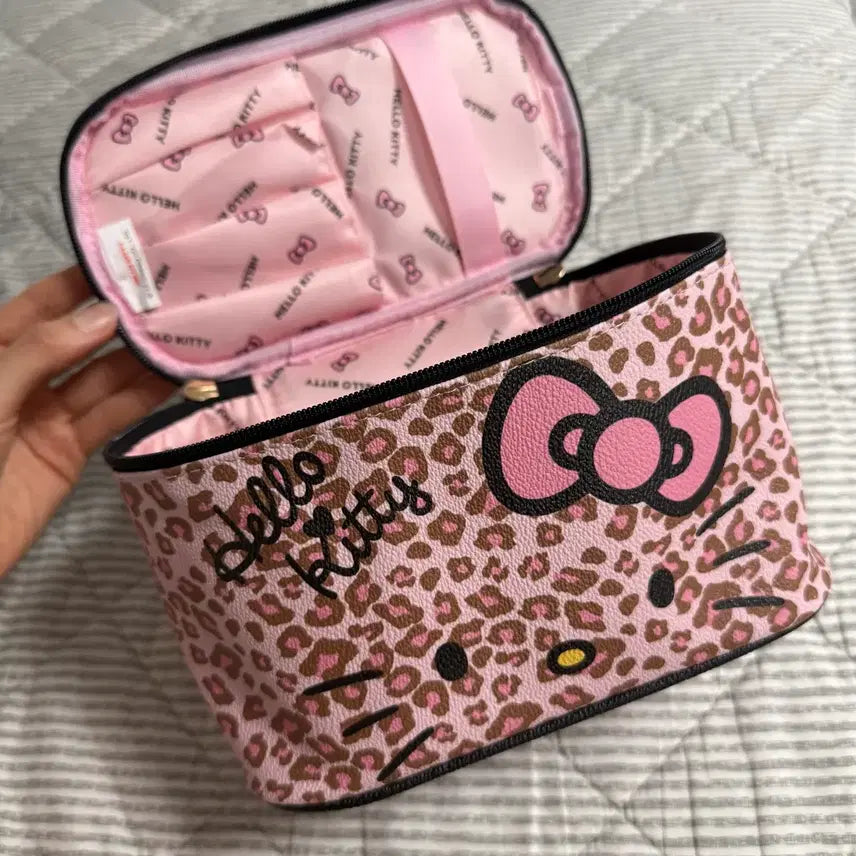 [BUNJANG] Hello Kitty Pink Leopard Pouch / [새상품] 헬로키티 핑크 레오파드 파우치
