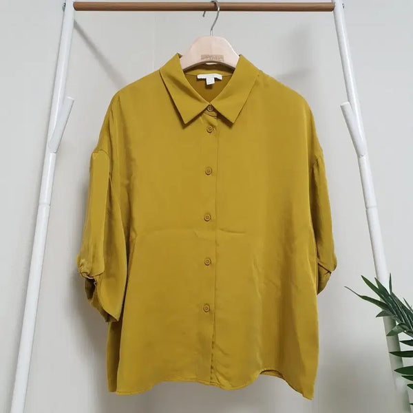 [BUNJANG] COS Modal Cropped Blouse / 코스cos 모달 크롭반팔 블라우스