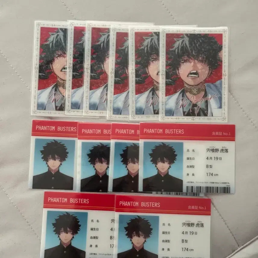 [BUNJANG] Phantom Buster's Fanbus Shishikuno Mogari Favoteria Clear Card Student ID / 팬텀버스터즈 팬버스 시시쿠노 모가리 파보테리아 클리어 카드 학생증 양도
