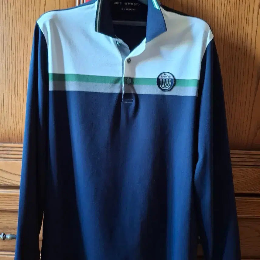 [BUNJANG] MU SPORTS Men's Long Sleeve Polo Shirt Navy / MU스포츠 남성 긴팔 카라 티셔츠
