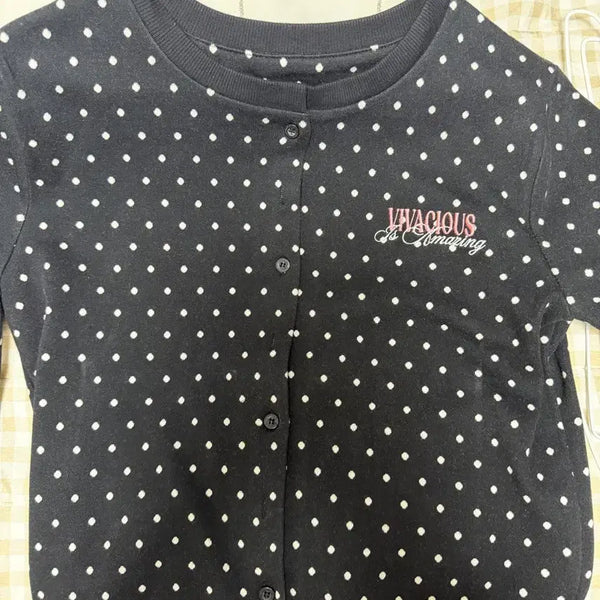 [BUNJANG] Vivacious Dot Cardigan Black M / 비바시어스 도트 가디건 블랙 M