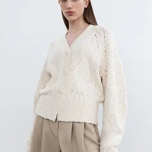 [BUNJANG] In Silence Cotton Slub Cardigan / s) 인사일런스 코튼 슬라브 가디건