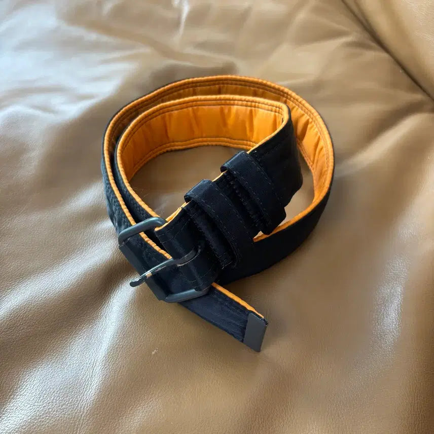 [BUNJANG] PORTER x BEAMS Collaboration Tanker Belt Black/Orange L / PORTER BEAMS 포터 빔즈 콜라보 탱커 벨트 블랙 오렌지