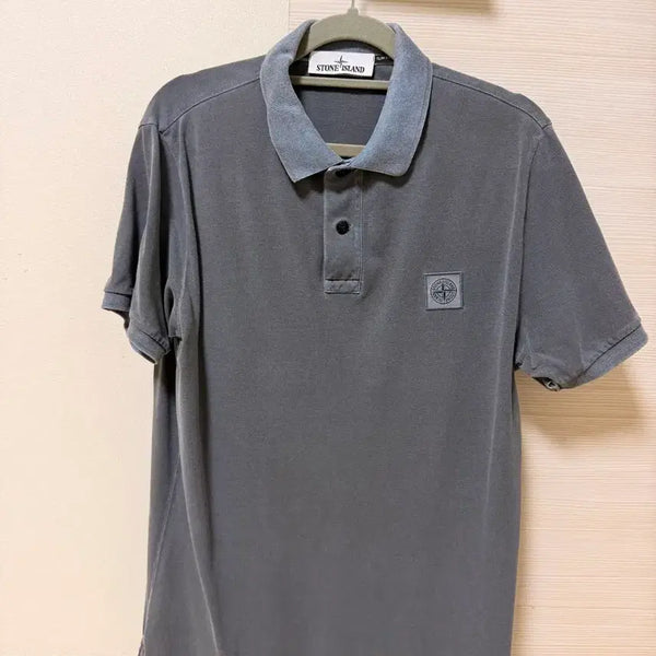 [BUNJANG] Stone Island Garment Dyed Pique Shirt / 스톤아일랜드 피케셔츠