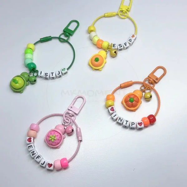 [BUNJANG] Turtle MBTI Alphabet Keychain / 거북이 MBTI 알파벳 키링 열쇠고리