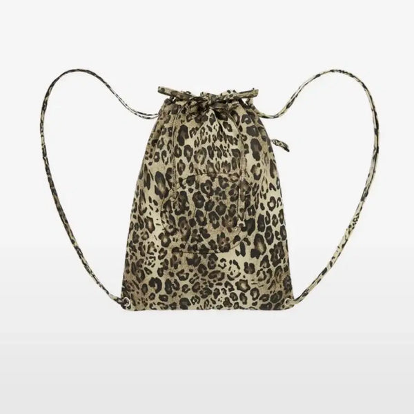 [BUNJANG] DAINIT D Stitch Padded Leopard Gym Sack / 다이닛 d스티치 패딩 레오파드 짐색