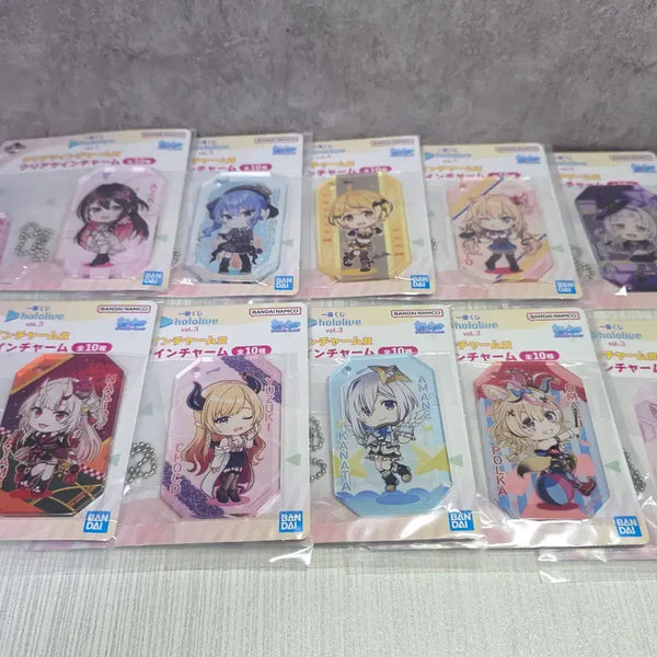 [BUNJANG] Hololive vol.3 Clear Twin Charm 10종 Full Set Unsealed / 제일복권 홀로라이브 vol.3 클리어 트윈 챰 10종 풀 세트 미개봉