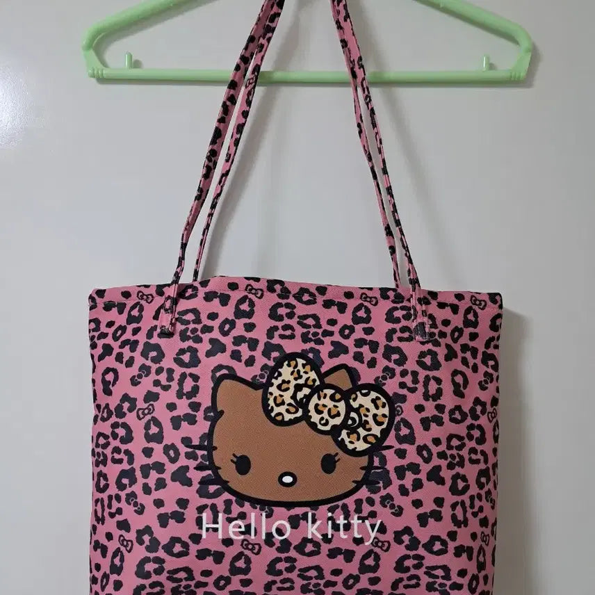 [BUNJANG] Sanrio Hello Kitty Leopard Print Tote Bag / Shoulder Bag (Blue/Pink) / 산리오 헬로키티 블루, 핑크토트백, 숄더백 새상품