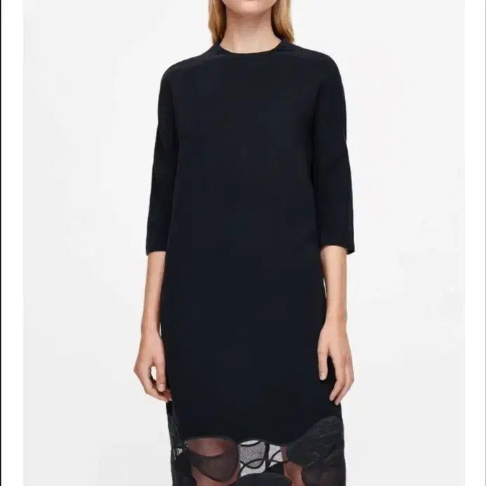 [BUNJANG] COS Black Lace Detail Dress / COS 블랙 레이스 원피스