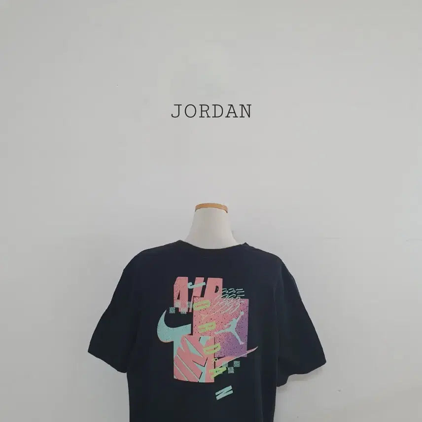 [BUNJANG] Nike Jordan Big Logo Short Sleeve T-Shirt Black XXL / No.26070307 조던 빅로고 반팔 티셔츠 나이키 블랙