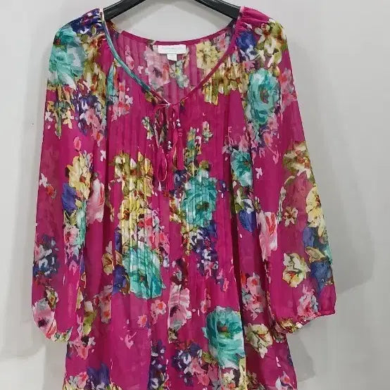 [BUNJANG] Charter Club Flower Blouse / CHARTER CLUB 차터클럽  플라워 블라우스