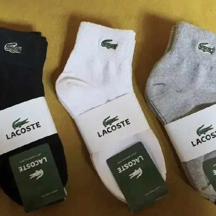 [BUNJANG] Lacoste 12 Pairs Unisex Socks / [무료배송] 12결레 25000원